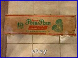 Vintage The Sparkler Star Band 6 Ft Aluminum Pom Pom Tree Silver Original Box
