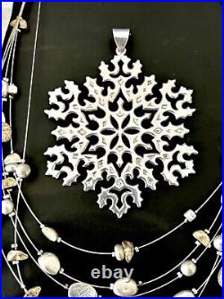 Vintage Tiffany & Co. Sterling Silver SNOWFLAKE Christmas Tree Ornament