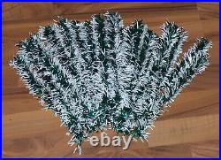 Vintage Tinsel silver/green vinyl 2½ feet Christmas tree with box FREE SHIP