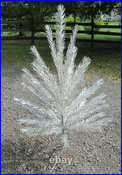 Vintage United States Silver Tree 4 1/2 Ft Aluminum Christmas Tree