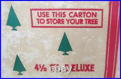 Vintage United States Silver Tree 4 1/2 Ft Aluminum Christmas Tree