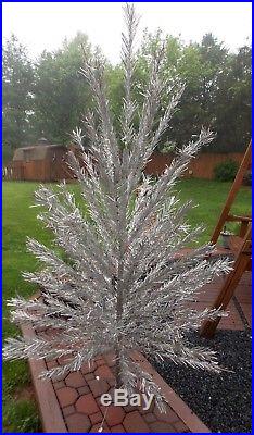 Vintage United States Silver Tree Co Aluminum Christmas Tree 6.5 Ft withBox