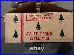 Vintage United States Silver Tree Co. Deluxe 4 1/2' Aluminum Christmas Tree 431