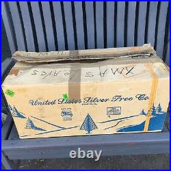 Vintage United States Silver Tree Co Xmas Tree With Original Box