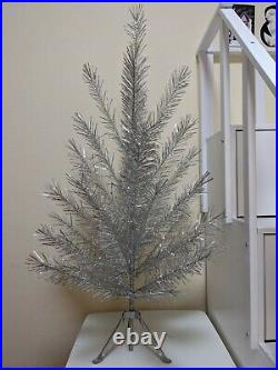 Vintage aluminum 4 ft christmas tree