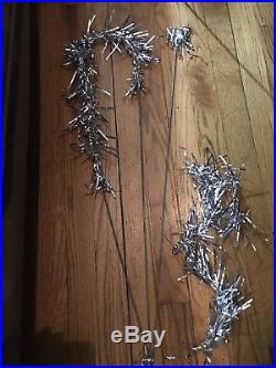 Vntg 7 1/2 ft (100 branch) Aluminum Xmas Tree by Silver Forest-Mid century MCM