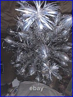 Vtg 4ft Evergleam Fountain Aluminum Christmas Tree Box Read
