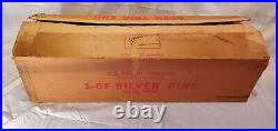 Vtg 6' Aluminum Silver Pine Christmas Tree 46 Branches Original Box & Sleeves