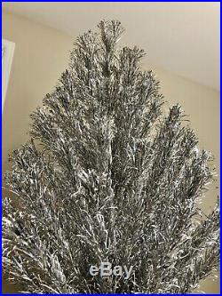 Vtg 6 Evergleam Tru-Taper Silver Aluminum Christmas Tree 115 Branches Very Full