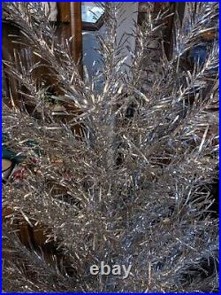 Vtg 6 ft Hybrid The Sparkler Pom Pom And Mirror Elegant Aluminum Christmas Tree