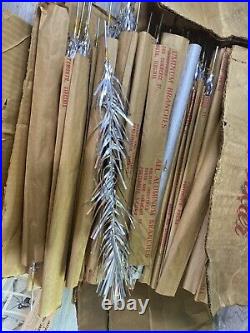 Vtg Lot Of 49 Sparkler Aluminum Christmas Tree Replacement Branches & 1wood Pole