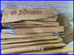 Vtg Lot Of 49 Sparkler Aluminum Christmas Tree Replacement Branches & 1wood Pole