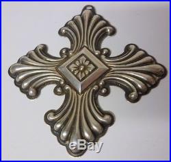 Vtg Sgnd 73s Christmas Maltese Cross Reed & Barton Sterling Silver Tree Ornament