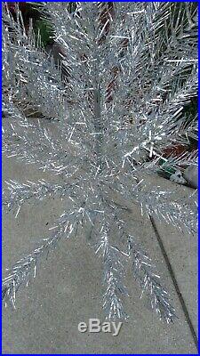 Vtg Silver 6 1/2' Fairy Land Aluminum Christmas Tree, by Craft House Trees
