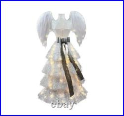 Winter Wonder Lane Vixen Pre-Lit Angel Tree 4ft LED Silver Christmas Decor NEW