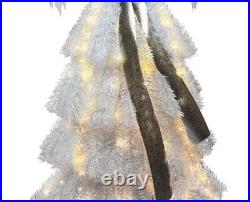 Winter Wonder Lane Vixen Pre-Lit Angel Tree 4ft LED Silver Christmas Decor NEW