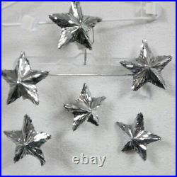 Wondershop 100 Count Tincel Star Christmas Tree Ornament Set, Silver, 100 Pcs