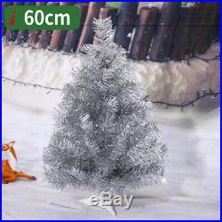 Xmas Artificial Silver Christmas Trees Holiday Festival Decoration 3 4 5 6 7 8FT