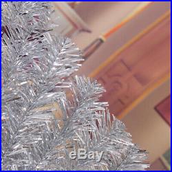 Xmas Artificial Silver Christmas Trees Holiday Festival Decoration 3 4 5 6 7 8FT