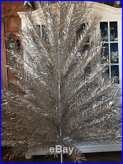 Yuletide Expressions Aluminum Christmas Tree, 10410 7 Foot Silver Tinsel USA